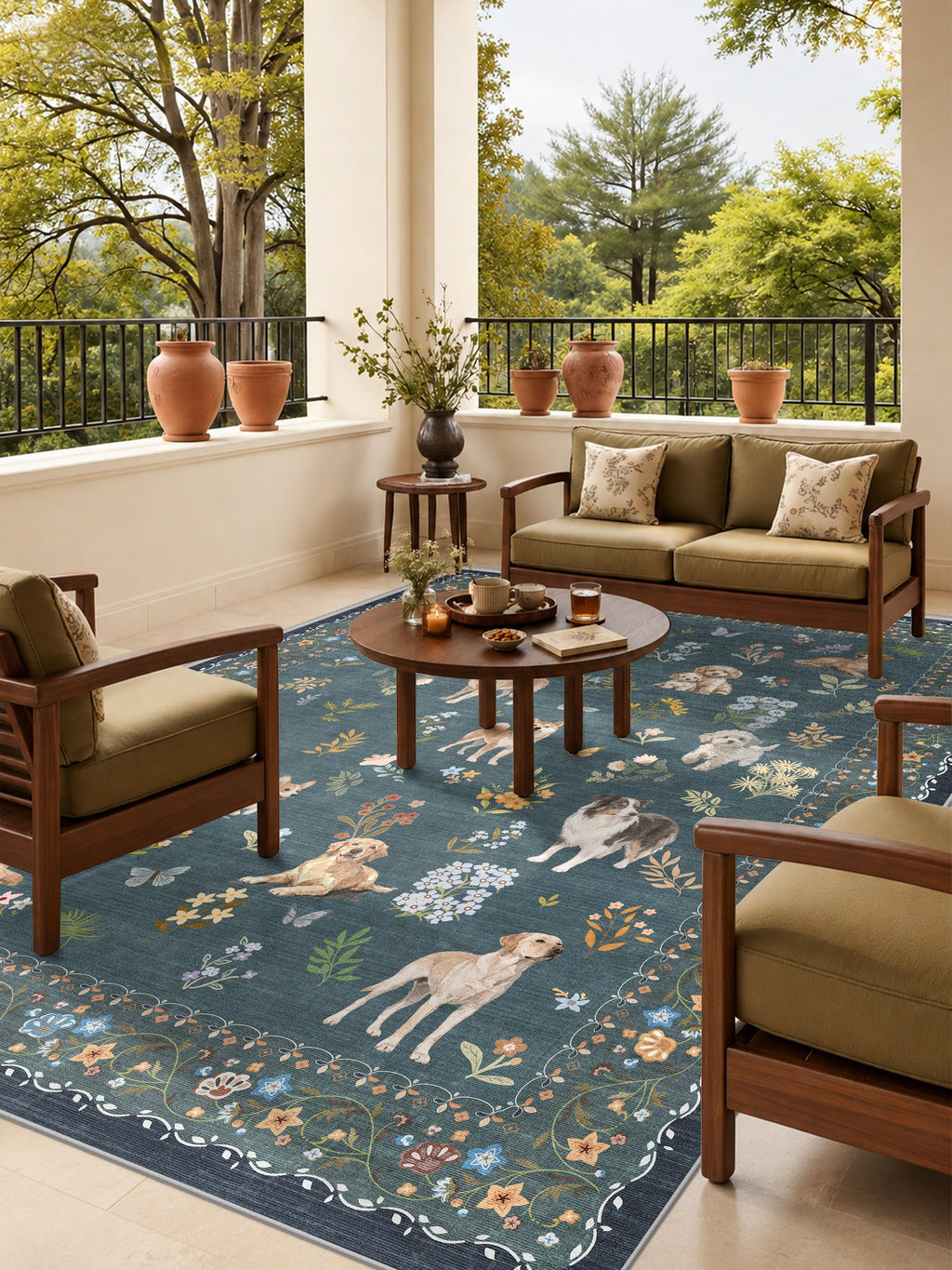 Roxstand Paw Garden Dog Blue