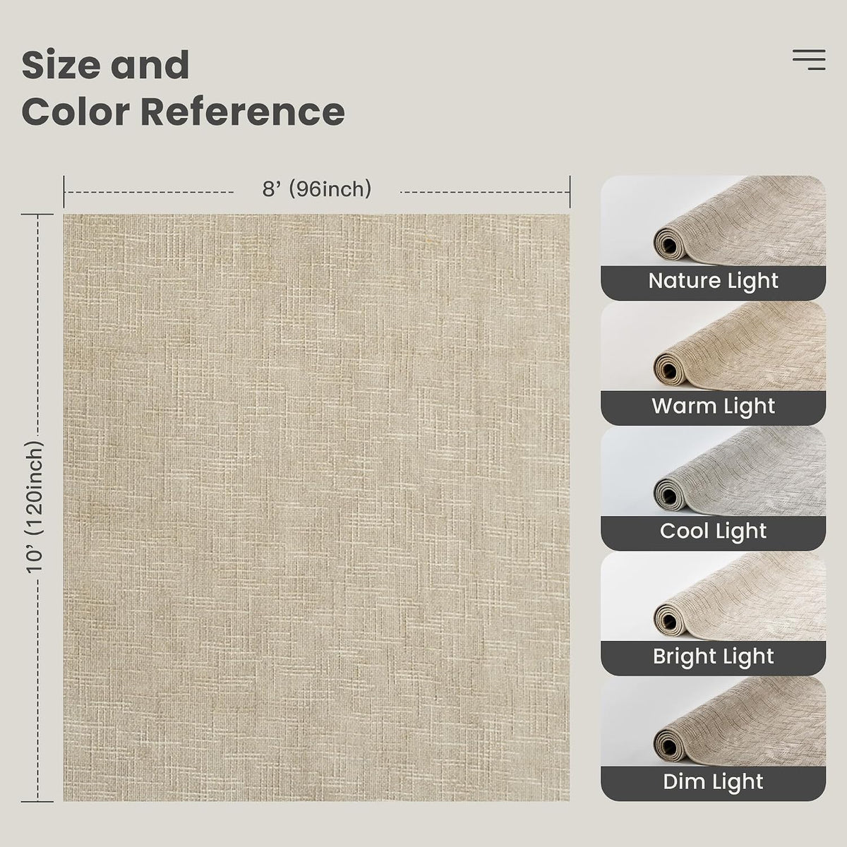 Roxstand Bamboo Textured Beige