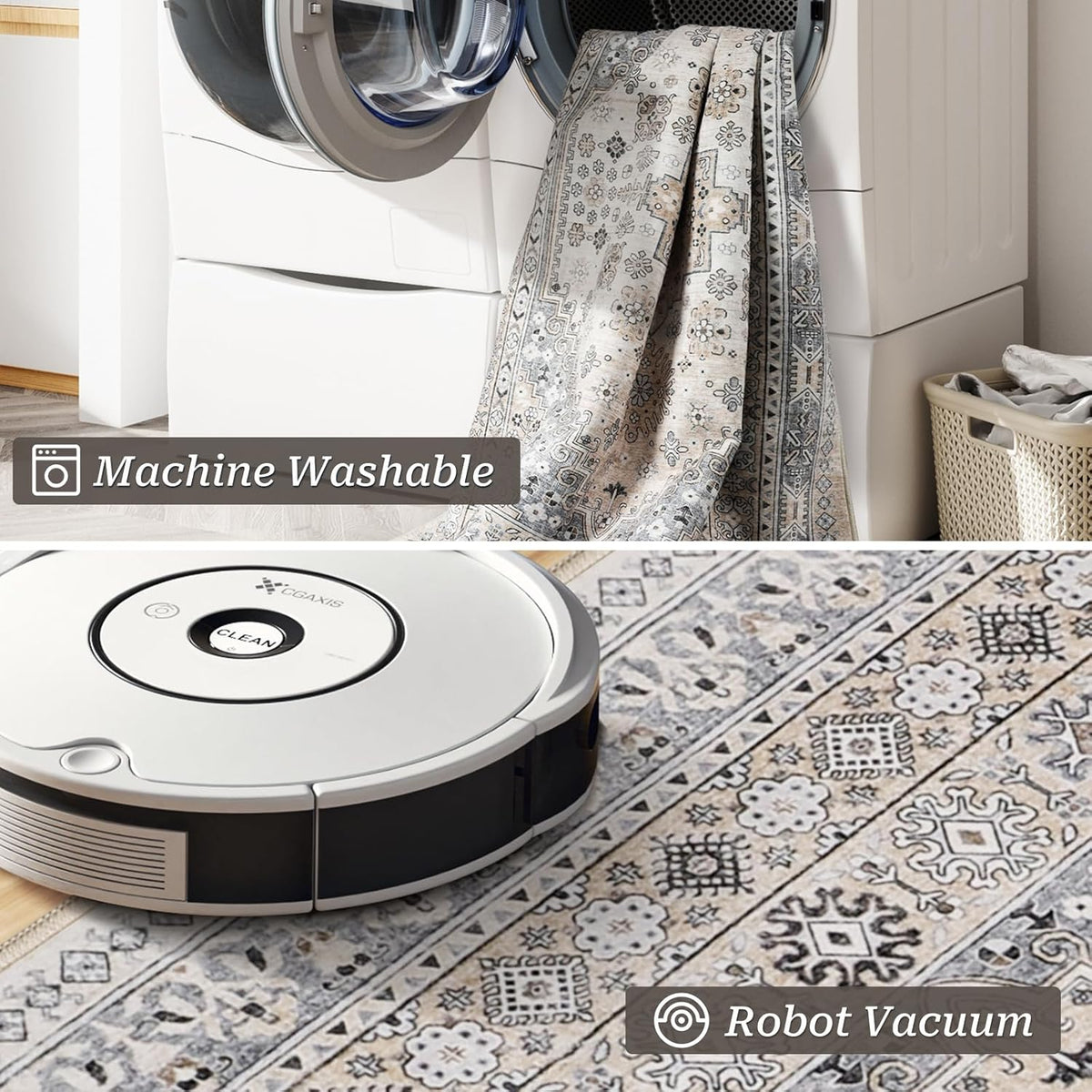 Roxstand Beige Runner Rug