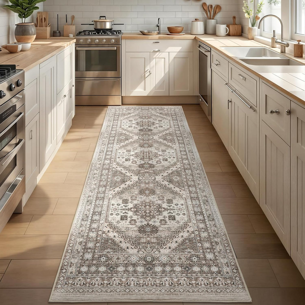 Roxstand Brown Runner Rug
