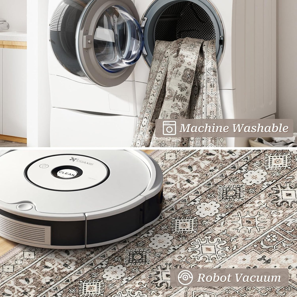 Roxstand Brown Runner Rug