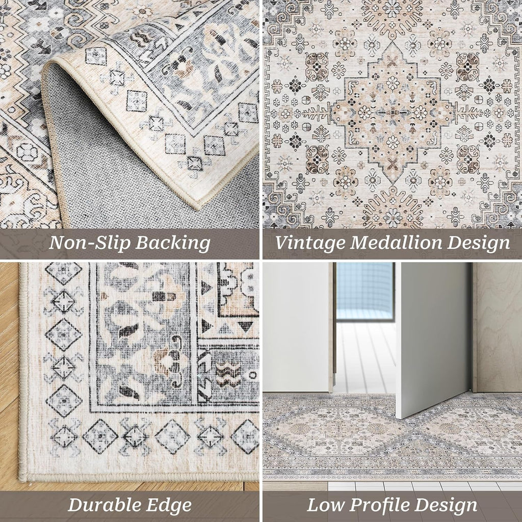 Roxstand Beige Runner Rug