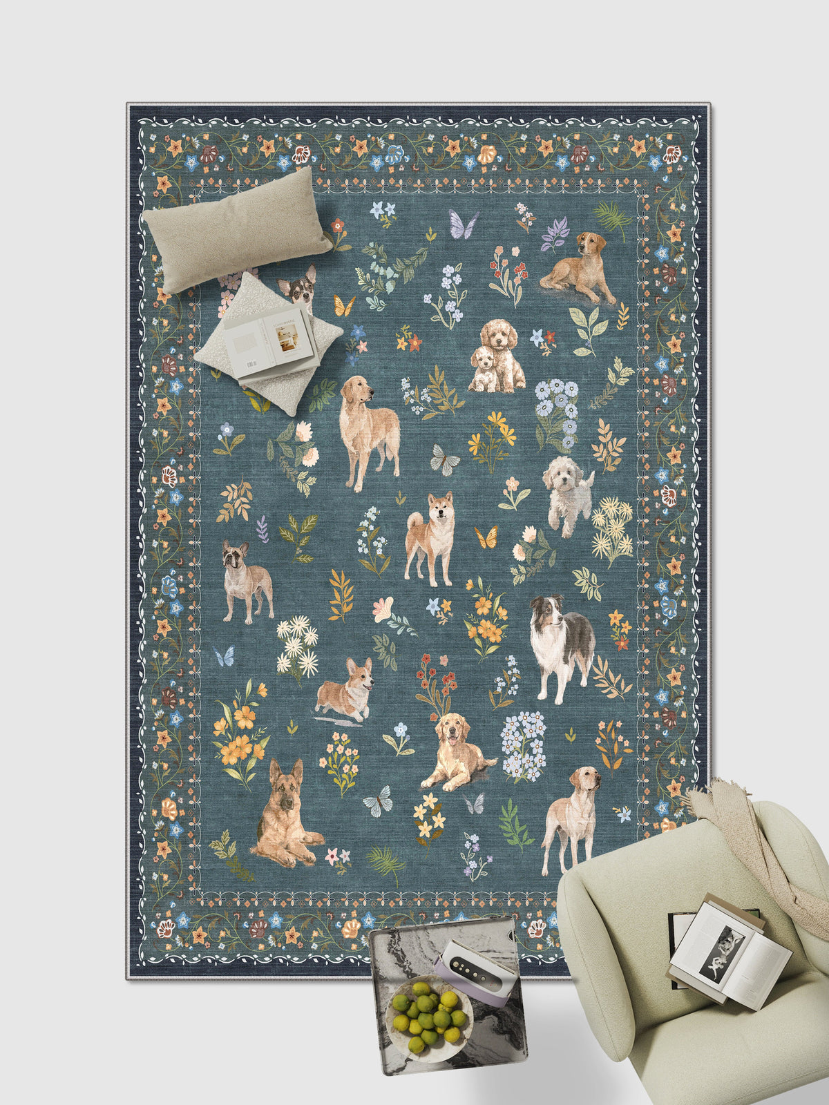 Roxstand Paw Garden Dog Blue
